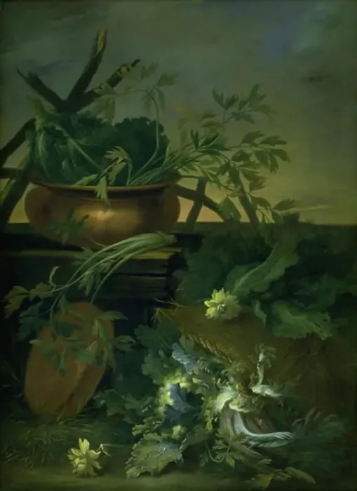 Framed Print : Still Life. Vegetables, 1675-1735. Creator: Jean Baptiste Gaijot Dubuisson Framed Print : Still Life. Vegetables, 1675-1735. Creator: Jean Baptiste Gaijot Dubuisson