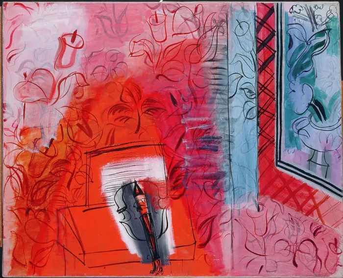 Framed Print : Still Life with a Violin. Homage to Bach, 1952. Creator: Dufy, Raoul (1877-1953) Framed Print : Still Life with a Violin. Homage to Bach, 1952. Creator: Dufy, Raoul (1877-1953)