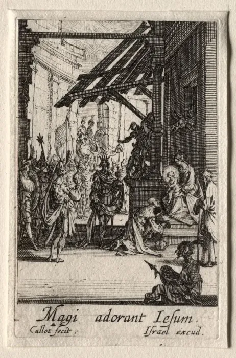 Framed Print : The Life of the Virgin: The Adoration of the Magi. Creator: Jacques Callot (French, 1592-1635) Framed Print : The Life of the Virgin: The Adoration of the Magi. Creator: Jacques Callot (French, 1592-1635)