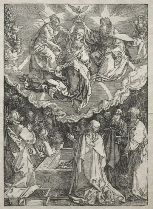 Framed Print : Life of the Virgin: Assumption of the Virgin, 1504-1505. Creator: Albrecht Dürer (German Framed Print : Life of the Virgin: Assumption of the Virgin, 1504-1505. Creator: Albrecht Dürer (German