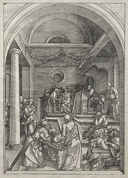 Life of the Virgin: Christ Among the Doctors, 1504-1505. Creator: Albrecht Dürer (German