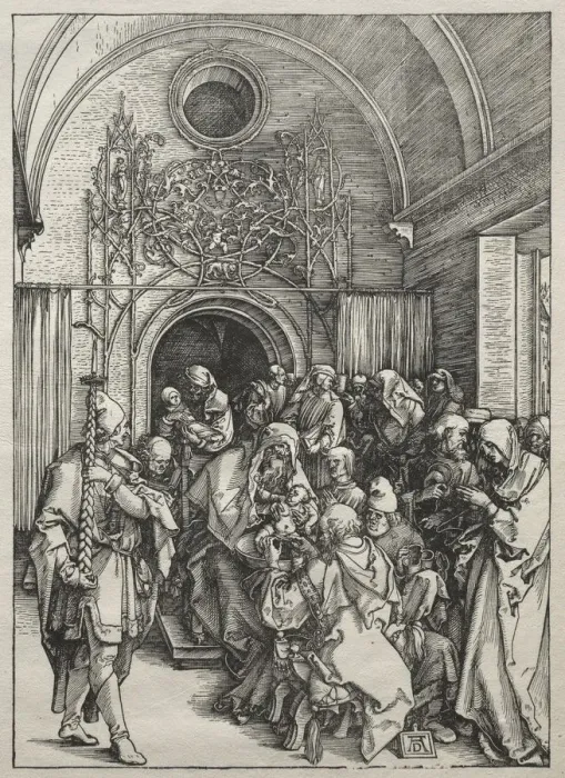 Framed Print : Life of the Virgin: The Circumcision, 1504-1505. Creator: Albrecht Dürer (German, 1471-1528) Framed Print : Life of the Virgin: The Circumcision, 1504-1505. Creator: Albrecht Dürer (German, 1471-1528)