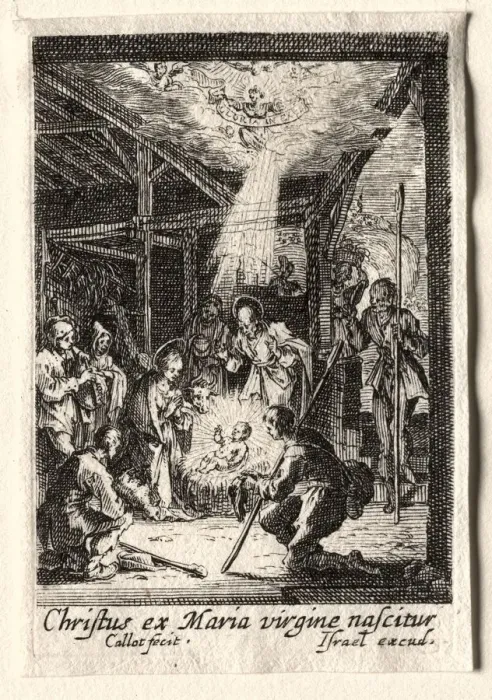 Framed Print : The Life of the Virgin: The Nativity. Creator: Jacques Callot (French, 1592-1635) Framed Print : The Life of the Virgin: The Nativity. Creator: Jacques Callot (French, 1592-1635)