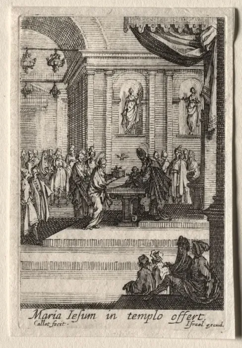Framed Print : The Life of the Virgin: The Presentation of Christ in the Temple. Creator: Jacques Callot (French Framed Print : The Life of the Virgin: The Presentation of Christ in the Temple. Creator: Jacques Callot (French