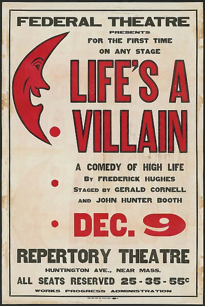 Life's a Villain, Boston, 1936. Creator: Unknown