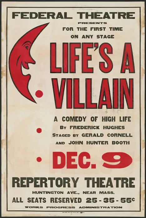 Framed Print : Life's a Villain, Boston, 1936. Creator: Unknown Framed Print : Life's a Villain, Boston, 1936. Creator: Unknown