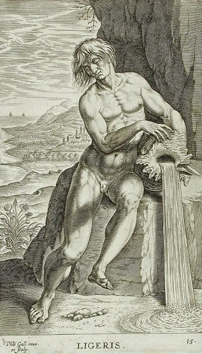 Framed Print : Ligeris, 1586. Creator: Philip Galle Framed Print : Ligeris, 1586. Creator: Philip Galle