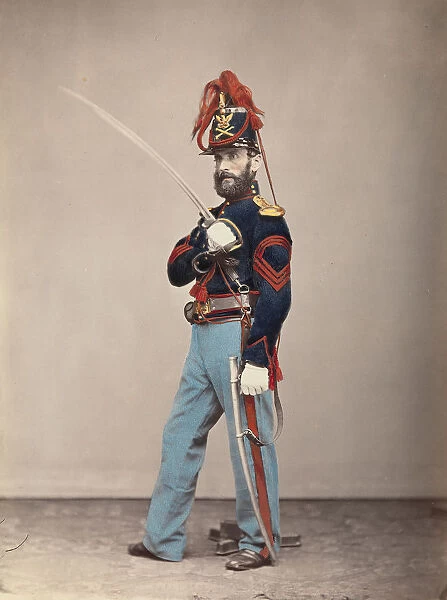 Light Artillery, Sergeant Major, 1866. Creator: Attributed to Oliver H. Willard