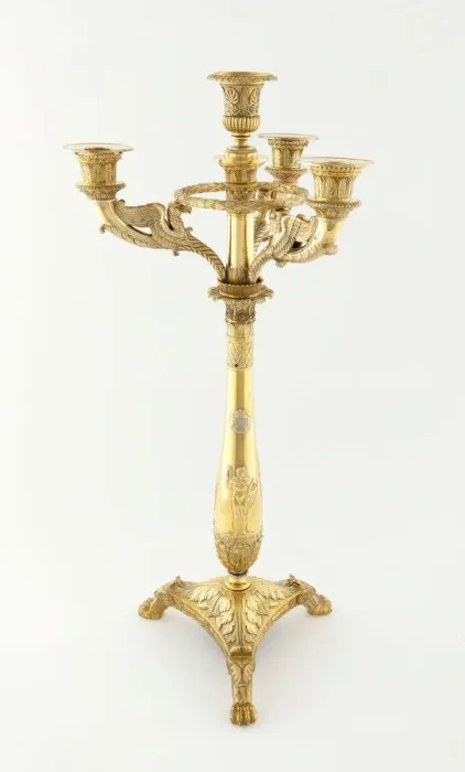 Framed Print : Four Light Candelabrum (one of a pair), Paris, 1809  /  19. Creator