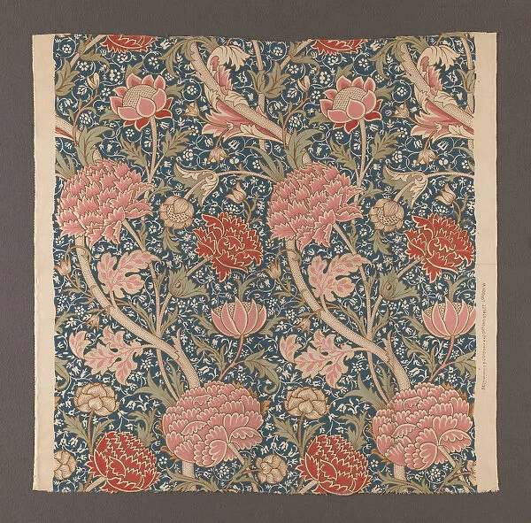 Light cotton fabric, hand-printed, 1884