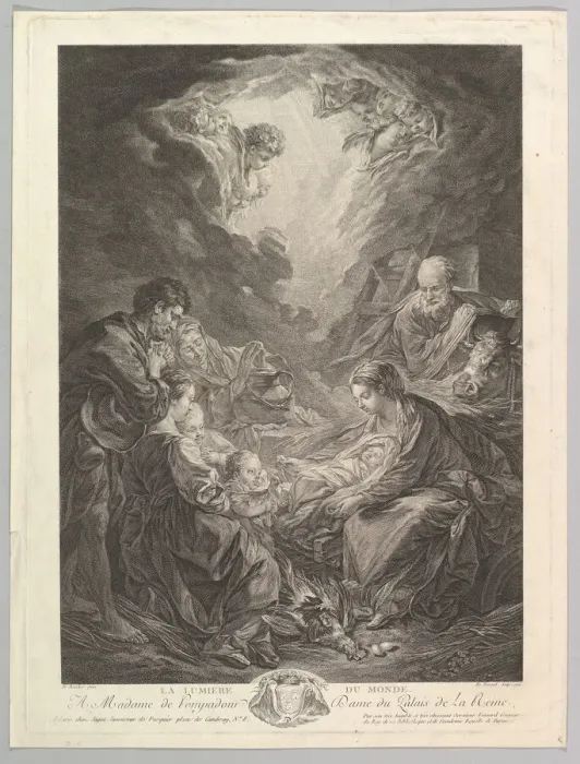 Framed Print : The Light Of The World, 1761. Creator: Etienne Fessard Framed Print : The Light Of The World, 1761. Creator: Etienne Fessard