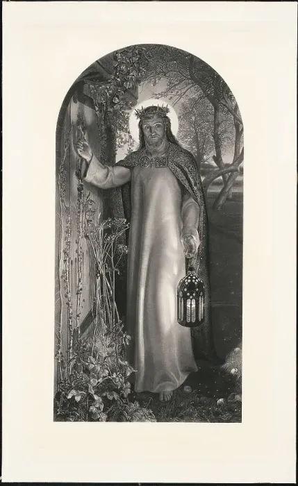 Framed Print : The Light of the World, 1860. Creator: William Henry Simmons Framed Print : The Light of the World, 1860. Creator: William Henry Simmons