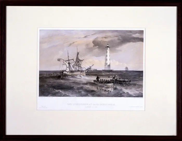 Framed Print : The Lighthouse at Cape Chersonese, Looking South, Crimea, Ukraine, 1855. Artist Framed Print : The Lighthouse at Cape Chersonese, Looking South, Crimea, Ukraine, 1855. Artist