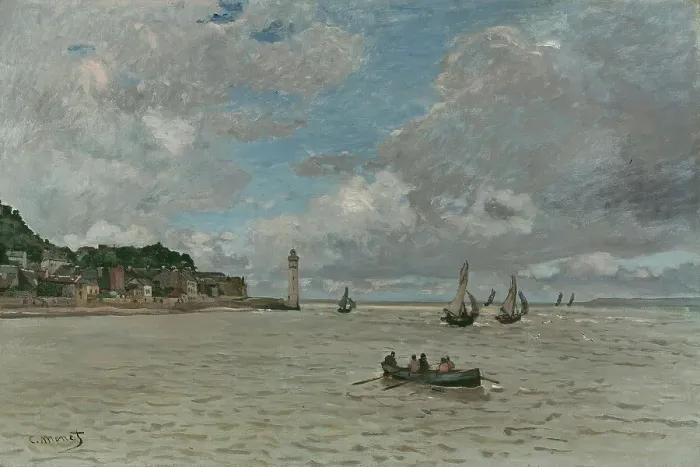 Framed Print : The lighthouse of Honfleur, 1864. Creator: Monet, Claude (1840-1926) Framed Print : The lighthouse of Honfleur, 1864. Creator: Monet, Claude (1840-1926)