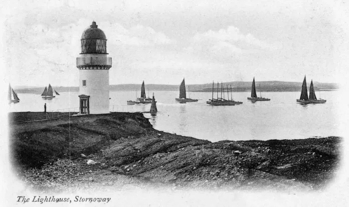 Framed Print : The lighthouse at Stornoway, Isle of Lewis, Scotland, 1902 Framed Print : The lighthouse at Stornoway, Isle of Lewis, Scotland, 1902