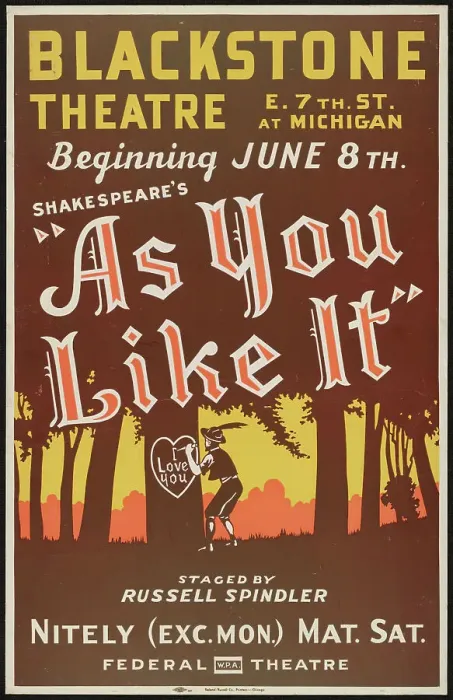 Framed Print : As You Like It, Chicago, 1939. Creator: Unknown Framed Print : As You Like It, Chicago, 1939. Creator: Unknown
