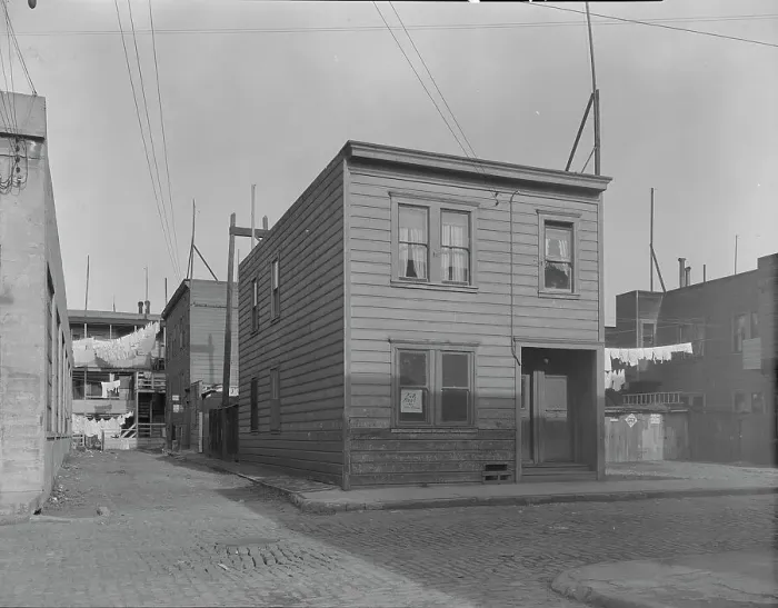 Framed Print : Lilac Street, Mission District, San Francisco, California, 1938. Creator: Dorothea Lange Framed Print : Lilac Street, Mission District, San Francisco, California, 1938. Creator: Dorothea Lange