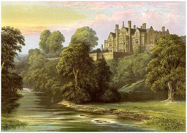Lilburn Tower, Northumberland, home of the Collingwood family, c1880