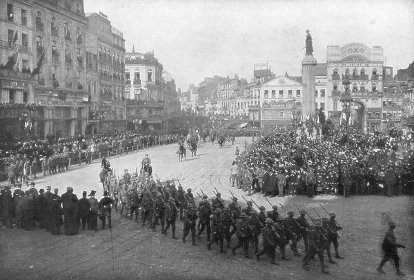 Lille being liberated by the British 5th Army, France, 17 October 1918