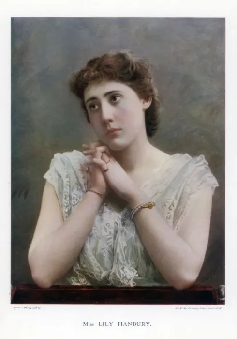 Framed Print : Lily Hanbury, English stage actress, 1901. Artist: W&D Downey Framed Print : Lily Hanbury, English stage actress, 1901. Artist: W&D Downey