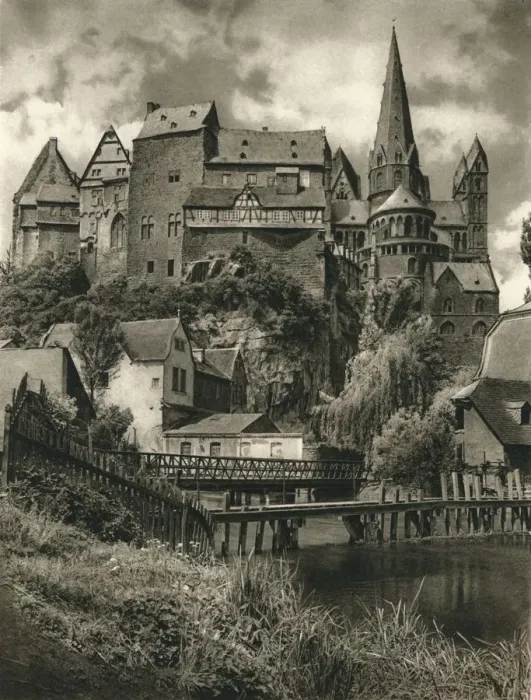 Framed Print : Limburg - Castle and Cathedral, 1931. Artist: Kurt Hielscher Framed Print : Limburg - Castle and Cathedral, 1931. Artist: Kurt Hielscher