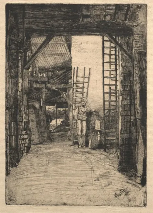 Framed Print : The Lime-burner, 1851. Creator: James McNeill Whistler (American, 1834-1903) Framed Print : The Lime-burner, 1851. Creator: James McNeill Whistler (American, 1834-1903)