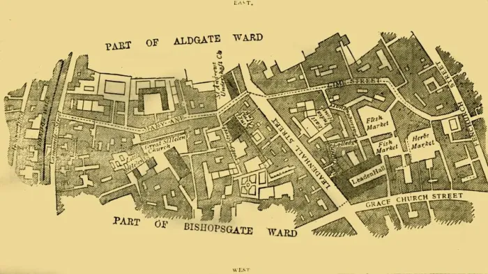 Framed Print : Lime Street Ward, (c1872). Creator: Unknown Framed Print : Lime Street Ward, (c1872). Creator: Unknown