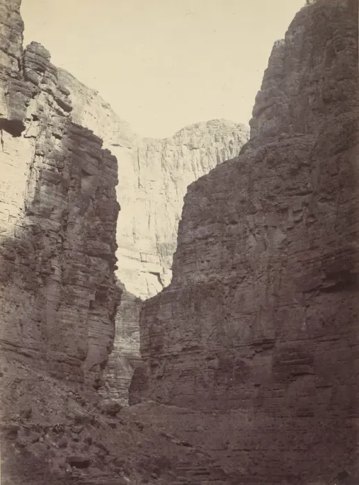 Framed Print : Limestone Walls, Kanab Wash, Colorado River, 1872. Creator: William H. Bell Framed Print : Limestone Walls, Kanab Wash, Colorado River, 1872. Creator: William H. Bell