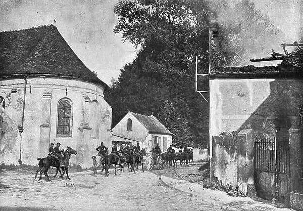 L'immense champ de Bataille; Pres de Meaux, au village de Chauconin, que les... 1914. Creator: Unknown