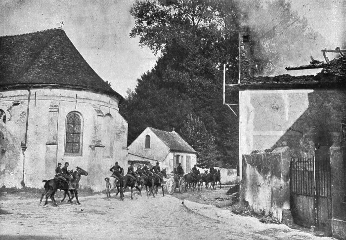 Framed Print : L'immense champ de Bataille; Pres de Meaux, au village de Chauconin, que les... 1914. Creator: Unknown Framed Print : L'immense champ de Bataille; Pres de Meaux, au village de Chauconin, que les... 1914. Creator: Unknown