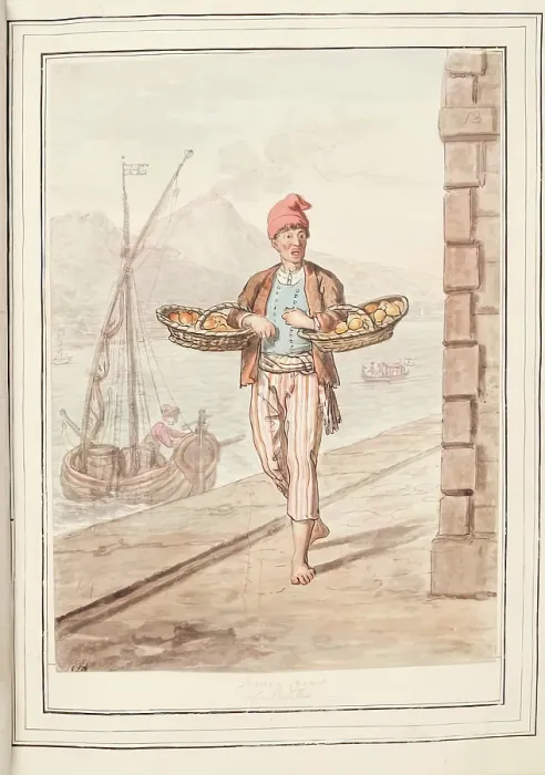 Framed Print : Limon Cryer of Naples, leaf from A Collection of Dresses by David Allan Mostly from Nature, 1776 Framed Print : Limon Cryer of Naples, leaf from A Collection of Dresses by David Allan Mostly from Nature, 1776