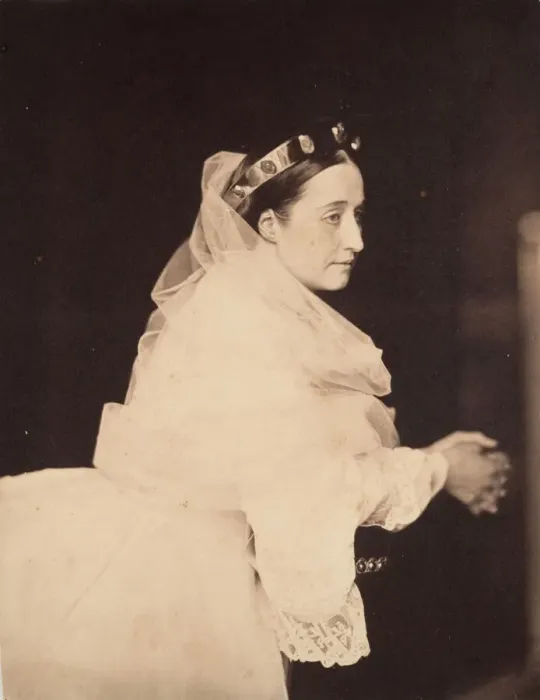 Framed Print : L'imperatrice Eugenie en priere, 1856. Creator: Gustave Le Gray Framed Print : L'imperatrice Eugenie en priere, 1856. Creator: Gustave Le Gray