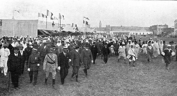 L'inauguration de la Foire de Fez; le general Lyautey, resident general du Maroc... 1916. Creator: Schmit et Ratel