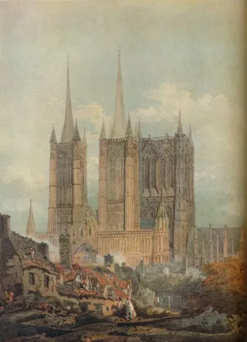 Framed Print : Lincoln Cathedral, 1794, (1921) Framed Print : Lincoln Cathedral, 1794, (1921)