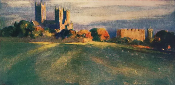 Framed Print : Lincoln Cathedral, 1912 Framed Print : Lincoln Cathedral, 1912