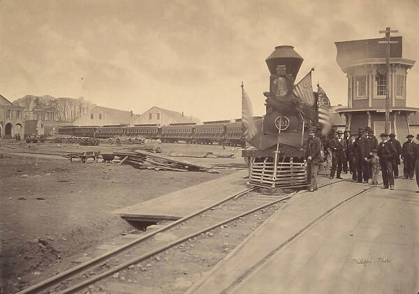 The Lincoln Funeral Train, Philadelphia, April 22-24, 1865. Creator: Charles L. Philippi
