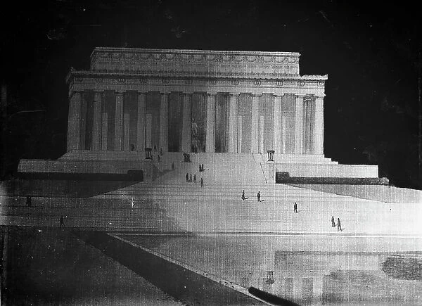 Lincoln Memorial - Architect's Drawing For Proposed Memorial; Plan Selected, 1912. Creator: Harris & Ewing. Lincoln Memorial - Architect's Drawing For Proposed Memorial; Plan Selected, 1912. Creator: Harris & Ewing