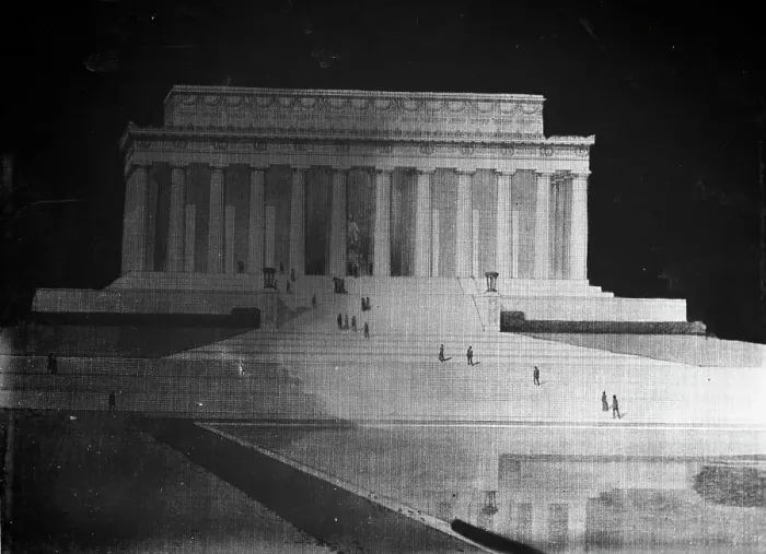 Framed Print : Lincoln Memorial - Architect's Drawing For Proposed Memorial; Plan Selected, 1912. Creator: Harris & Ewing. Lincoln Memorial - Architect's Drawing For Proposed Memorial; Plan Selected, 1912. Creator: Harris & Ewing Framed Print : Lincoln Memorial - Architect's Drawing For Proposed Memorial; Plan Selected, 1912. Creator: Harris & Ewing. Lincoln Memorial - Architect's Drawing For Proposed Memorial; Plan Selected, 1912. Creator: Harris & Ewing
