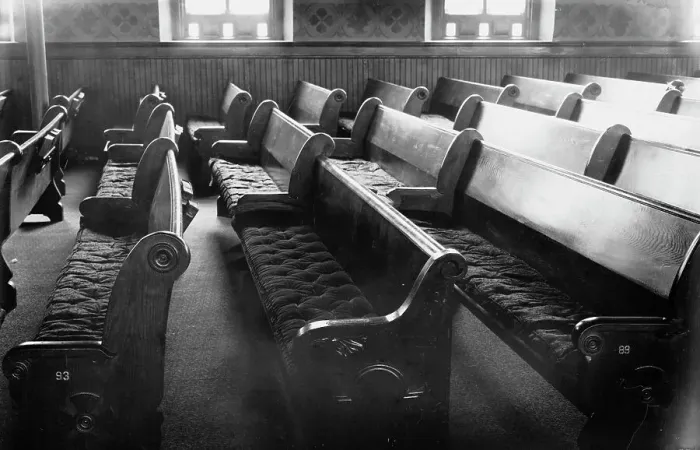 Framed Print : Lincoln pew, N.Y. Ave. church, Wash'n, 1913. Creator: Bain News Service Framed Print : Lincoln pew, N.Y. Ave. church, Wash'n, 1913. Creator: Bain News Service