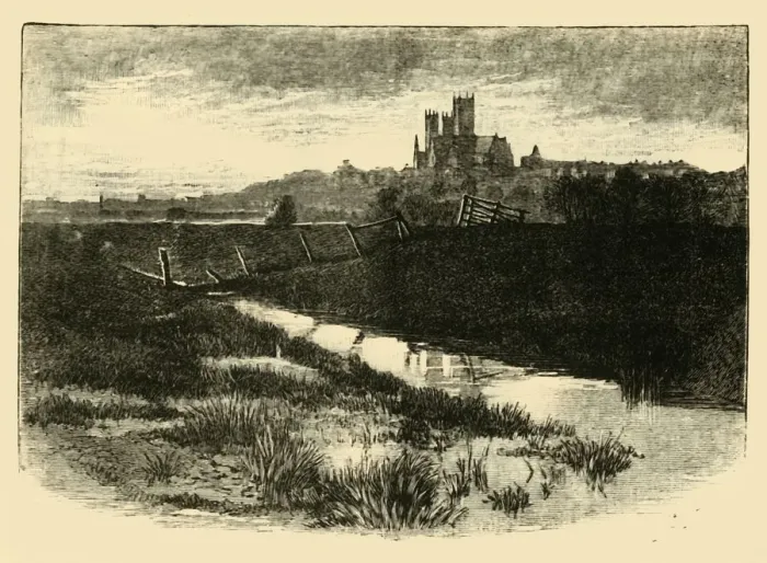 Framed Print : Lincoln, from Witham Bank, 1898. Creator: Unknown Framed Print : Lincoln, from Witham Bank, 1898. Creator: Unknown