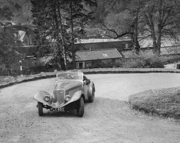 Framed Print : Lincoln Zephyr engined Allard Special of DG Silcock competing in the RAC Rally, 1939 Framed Print : Lincoln Zephyr engined Allard Special of DG Silcock competing in the RAC Rally, 1939