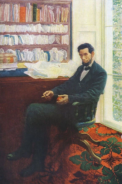 Lincolns Last Day, Abraham Lincoln (1891-1865), 1907
