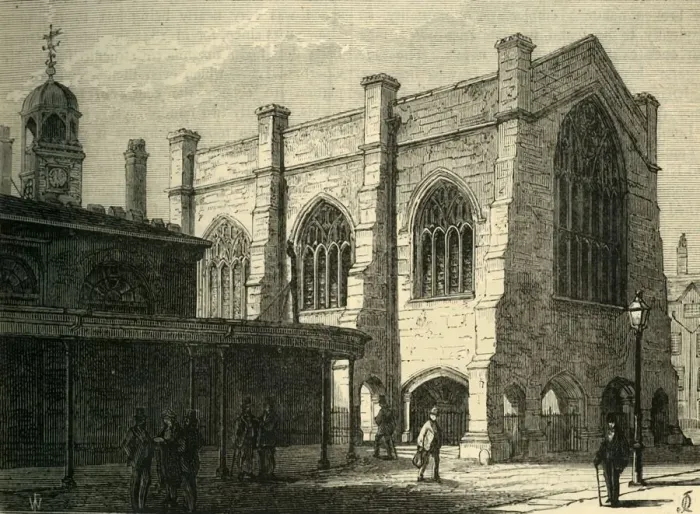 Framed Print : Lincolns Inn Chapel, (1881). Creator: Unknown Framed Print : Lincolns Inn Chapel, (1881). Creator: Unknown