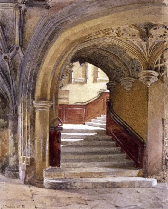 Framed Print : Lincolns Inn Chapel, London, 1881. Artist: John Crowther Framed Print : Lincolns Inn Chapel, London, 1881. Artist: John Crowther