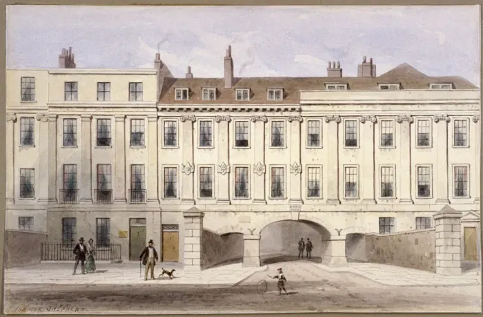 Framed Print : Lincolns Inn Fields, Holborn, London, c1835. Artist: Thomas Hosmer Shepherd Framed Print : Lincolns Inn Fields, Holborn, London, c1835. Artist: Thomas Hosmer Shepherd