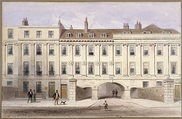 Lincolns Inn Fields, Holborn, London, c1835. Artist: Thomas Hosmer Shepherd