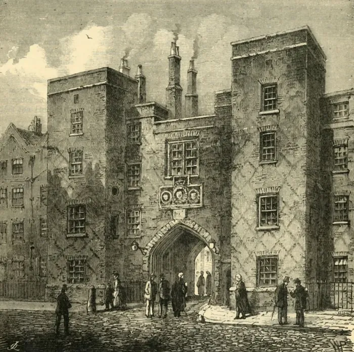 Framed Print : Lincolns Inn Gate, Chancery Lane, (1881). Creator: Unknown Framed Print : Lincolns Inn Gate, Chancery Lane, (1881). Creator: Unknown