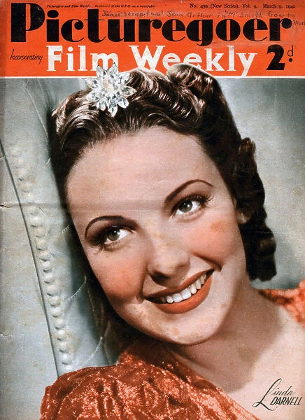 Linda Darnell (1923-1965), American actress, 1940