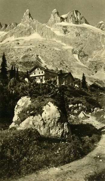 The Lindauer Hütte at the foot of the Drei Türme, Austria, c1935. Creator: Unknown