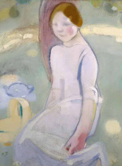 Framed Print : Under the Linden, 1911. Creator: Schjerfbeck, Helene (1862-1946) Framed Print : Under the Linden, 1911. Creator: Schjerfbeck, Helene (1862-1946)